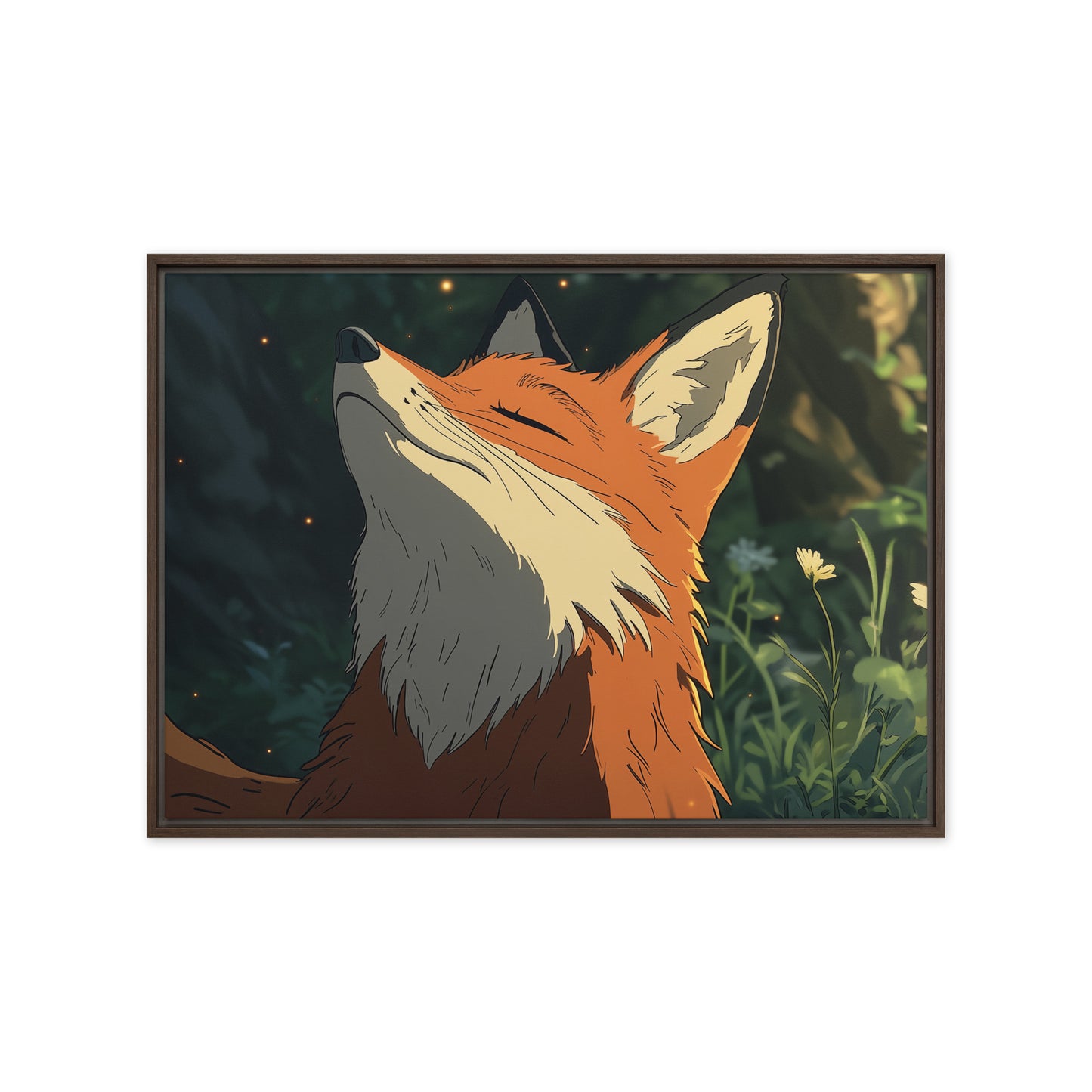 Fox 2 Framed canvas