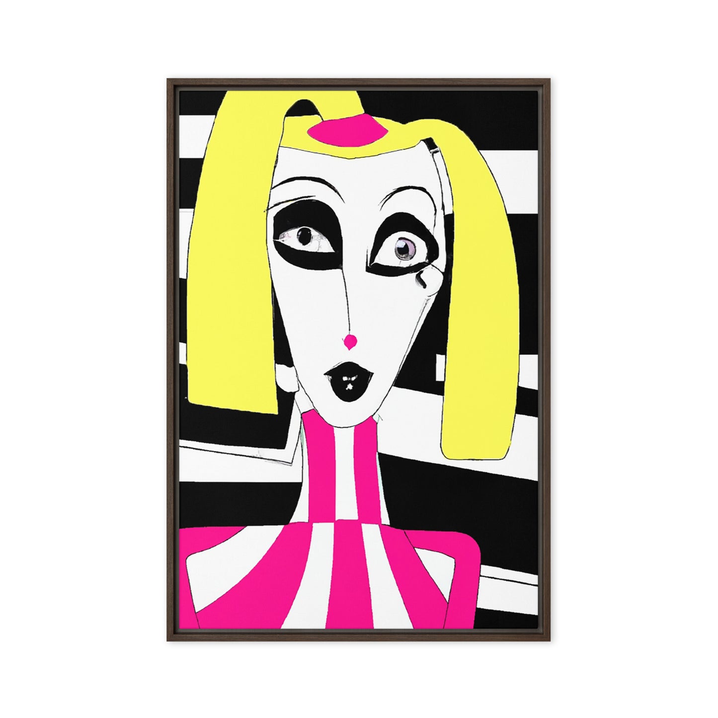 Weird Barbie Framed canvas