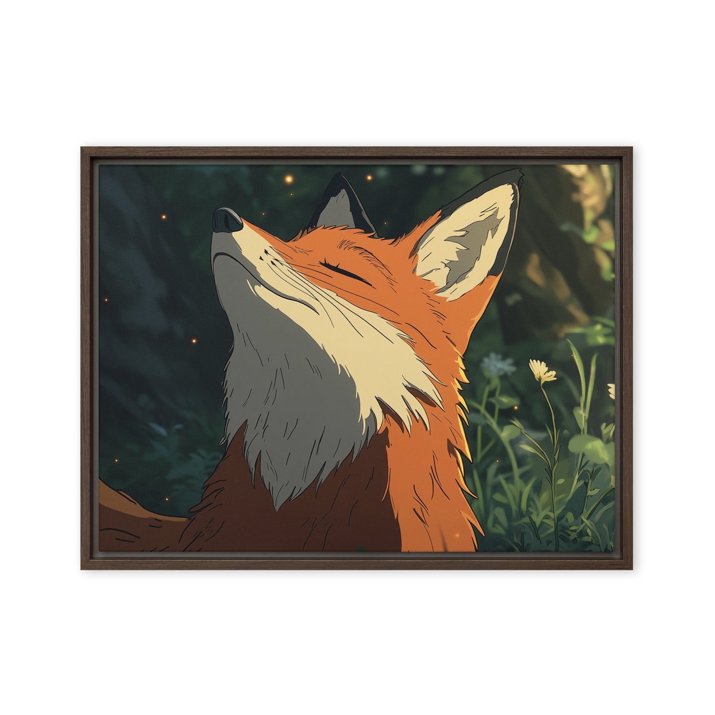 Fox 2 Framed canvas