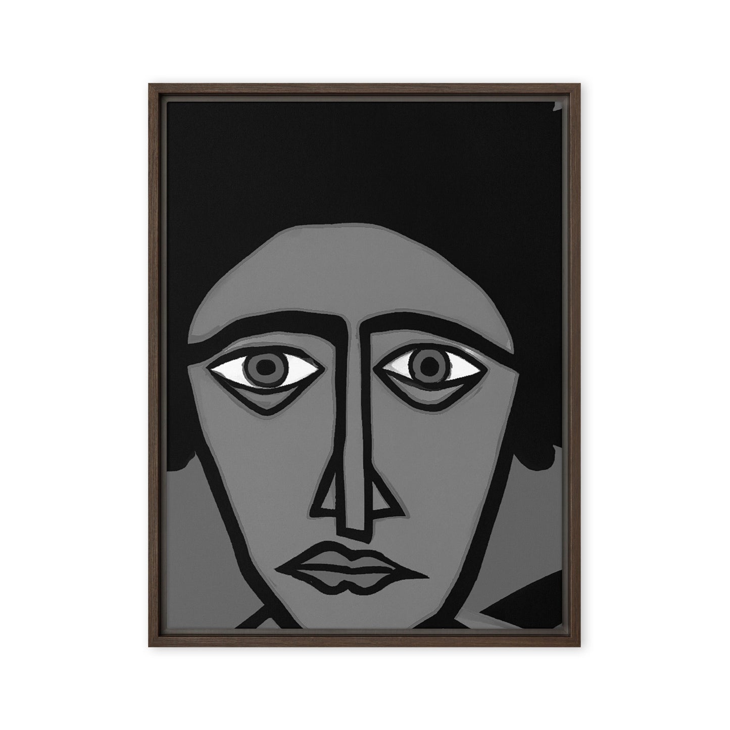 Thousand Yard Stare Framed canvas