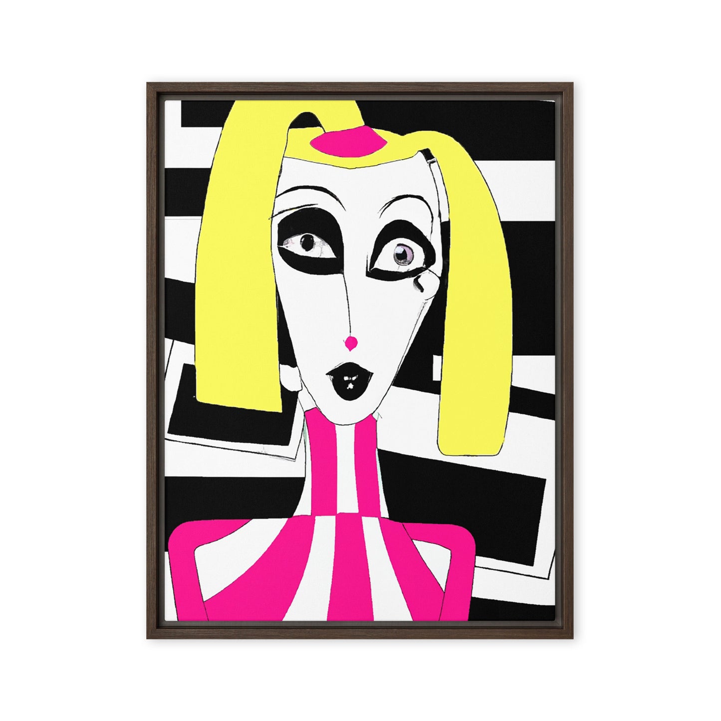 Weird Barbie Framed canvas