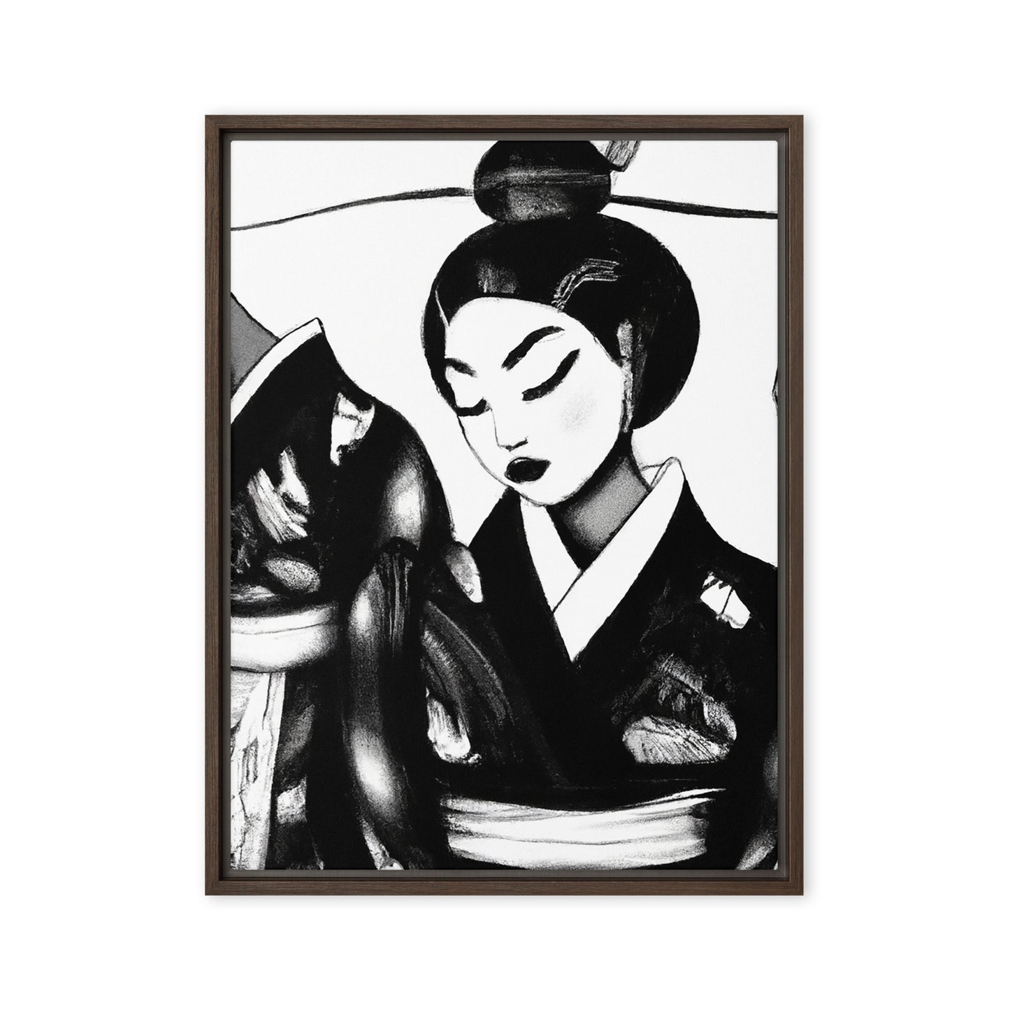 Ukiyo-e Framed canvas