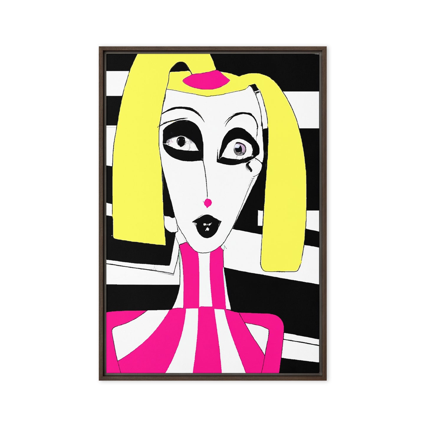 Weird Barbie Framed canvas