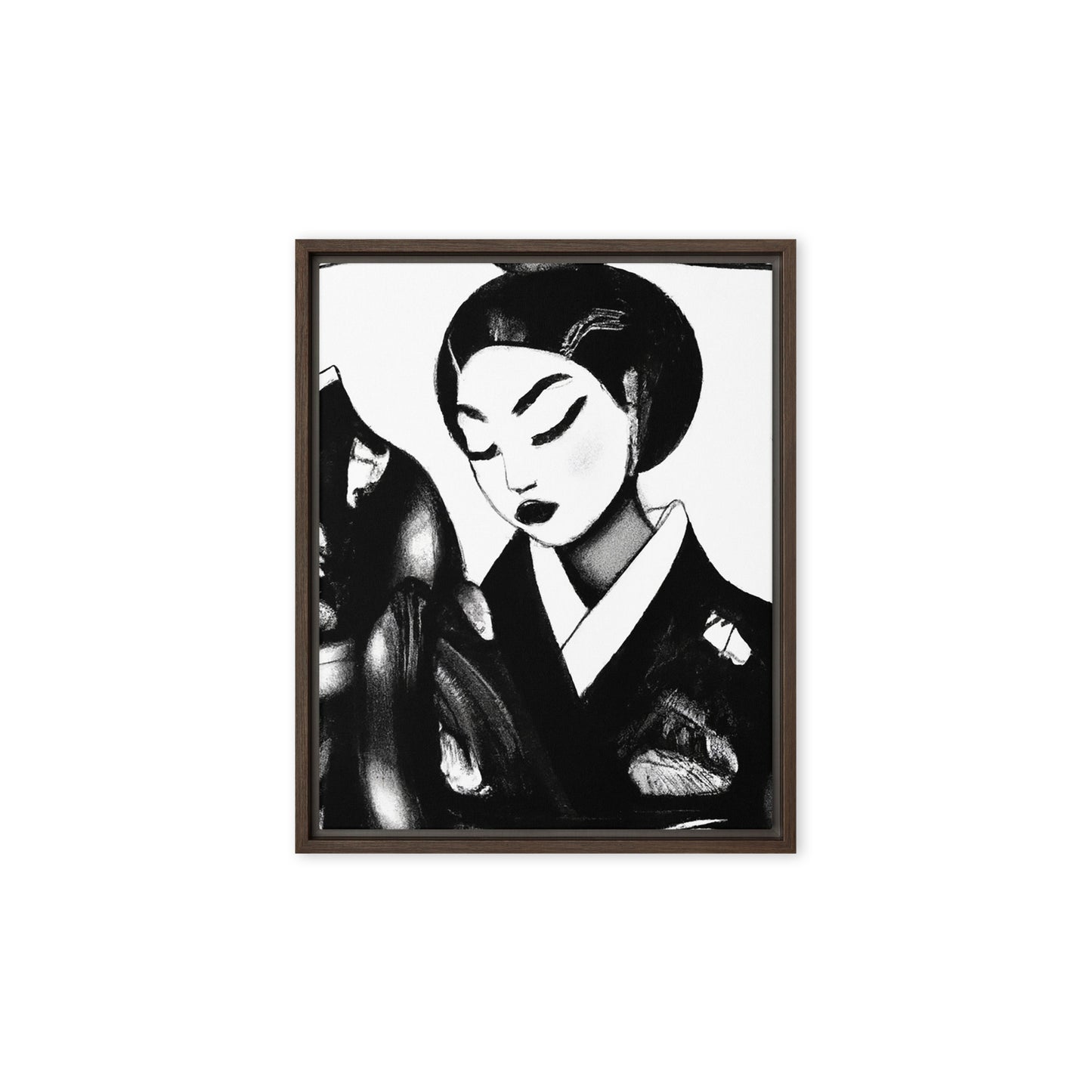 Ukiyo-e Framed canvas