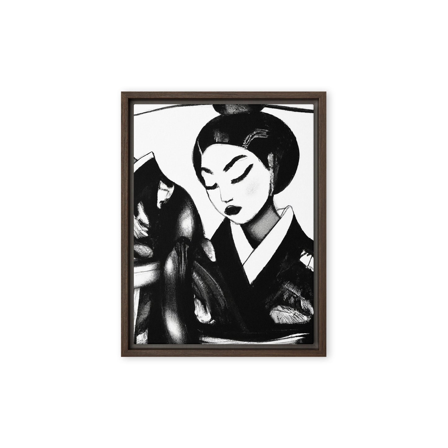 Ukiyo-e Framed canvas