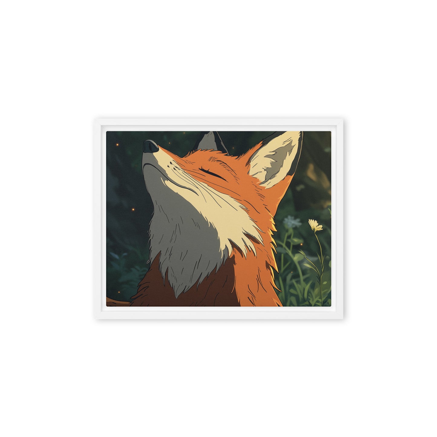 Fox 2 Framed canvas