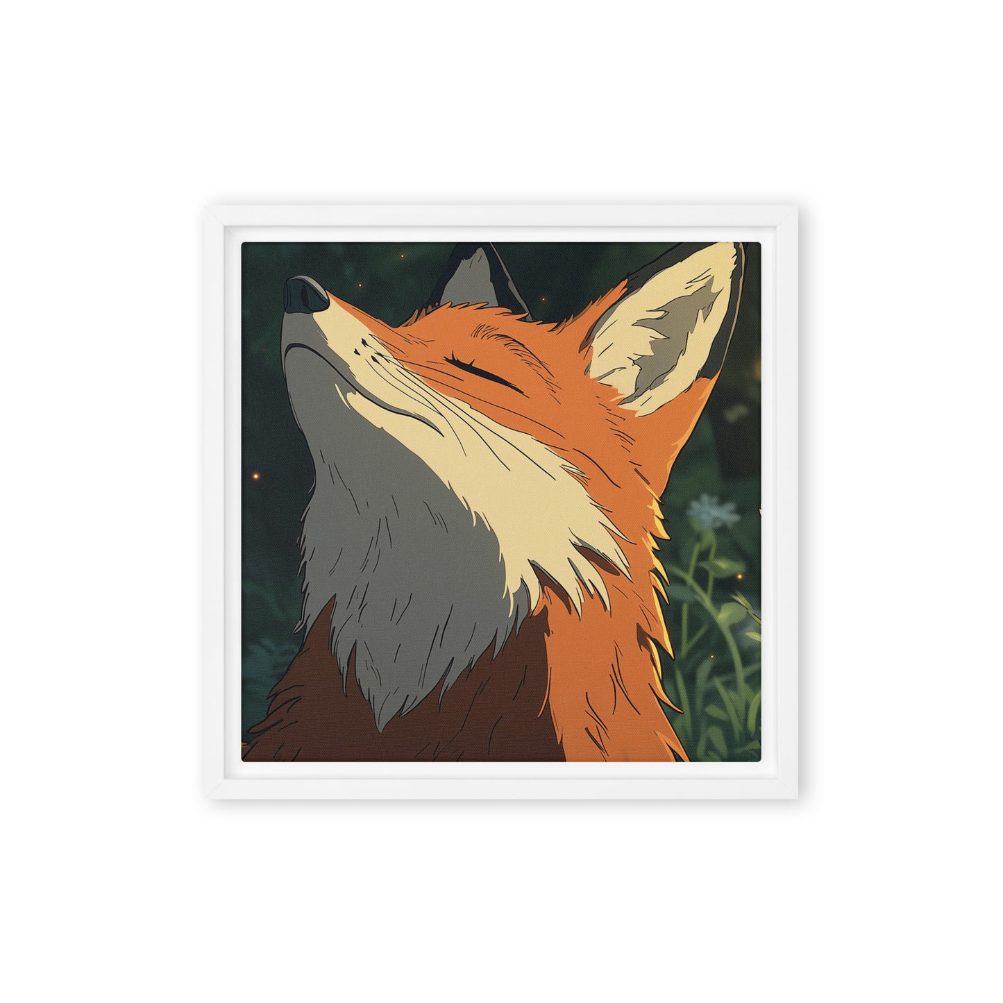 Fox 2 Framed canvas