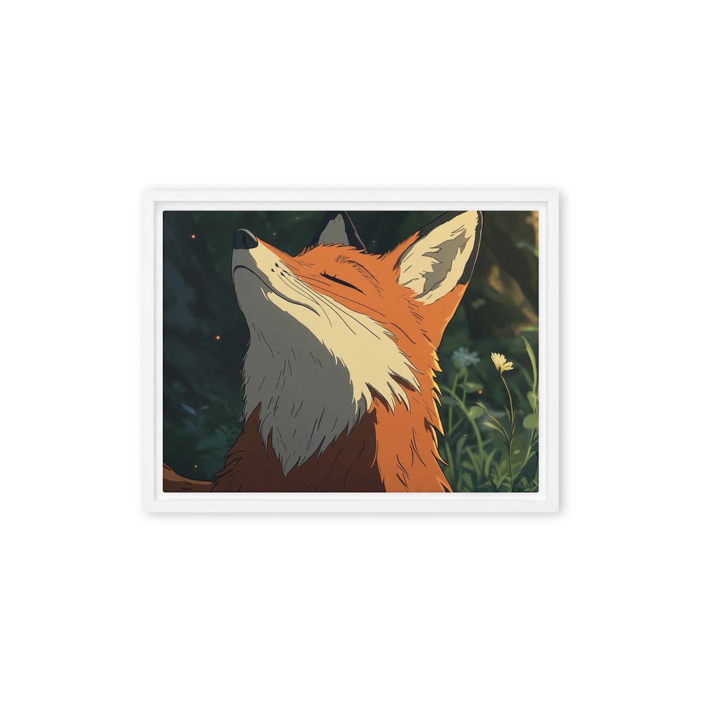 Fox 2 Framed canvas