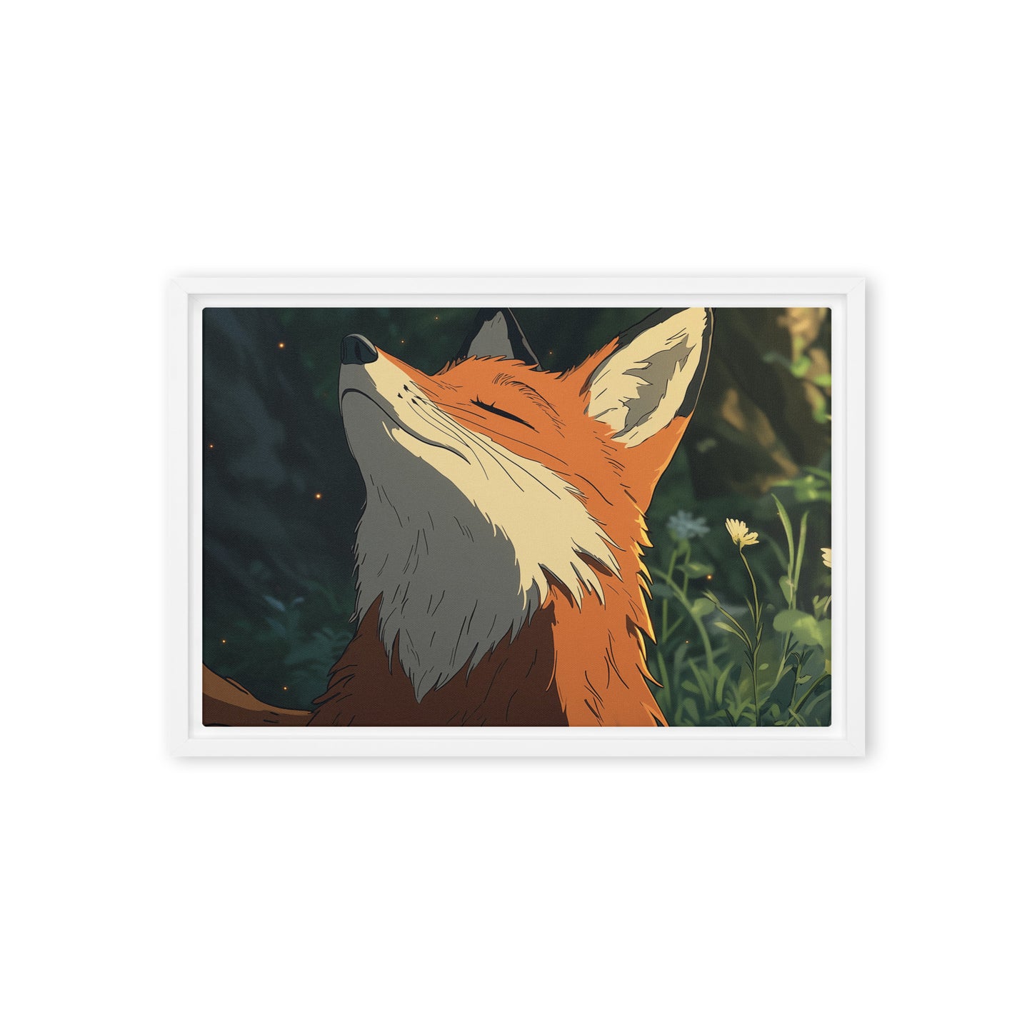 Fox 2 Framed canvas