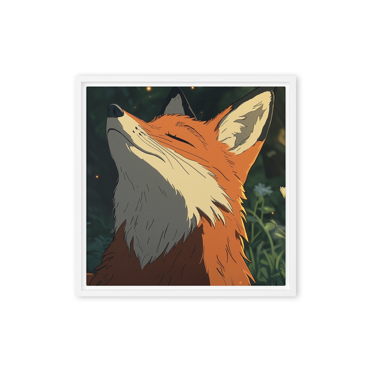 Fox 2 Framed canvas