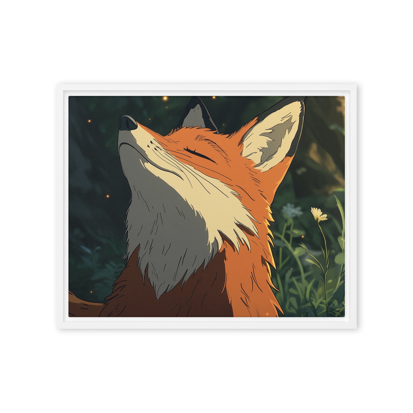 Fox 2 Framed canvas