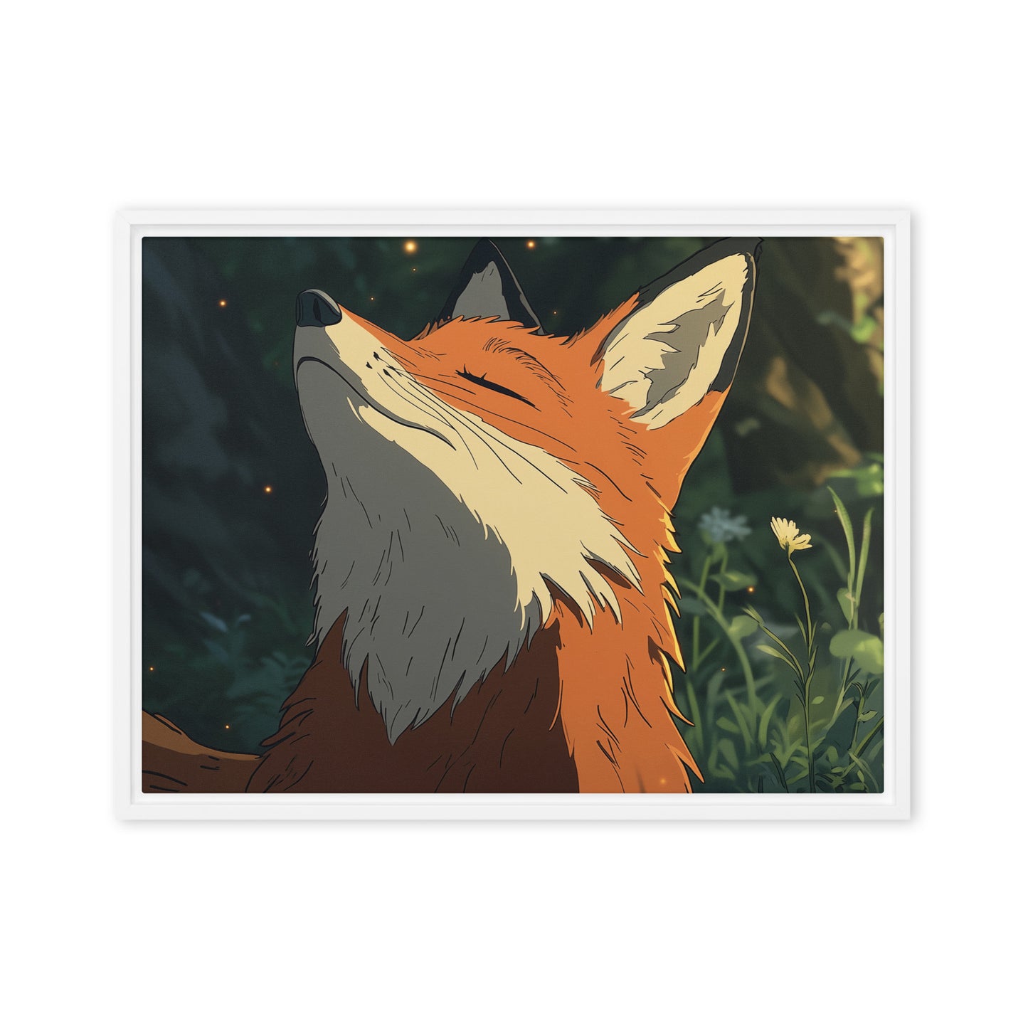 Fox 2 Framed canvas