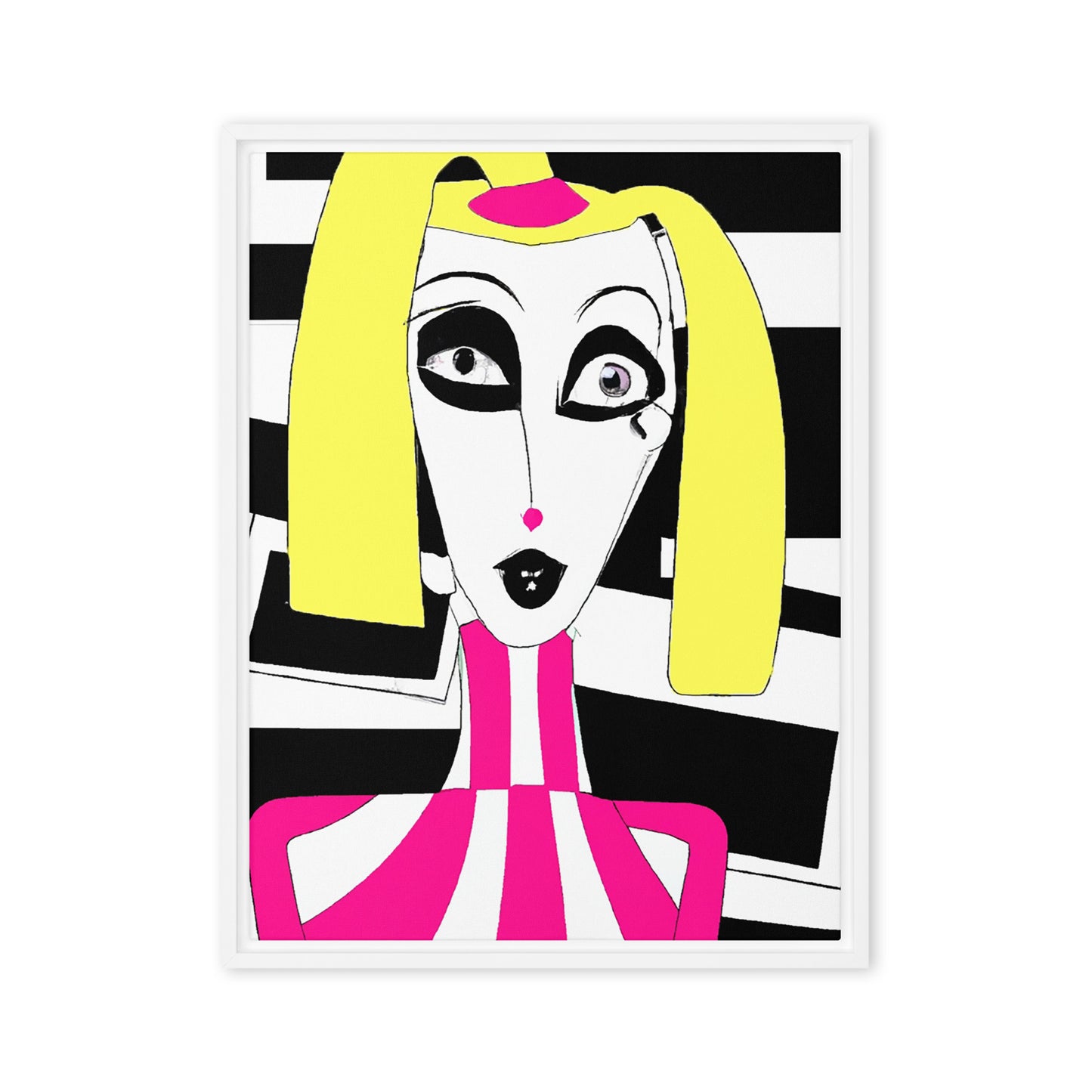 Weird Barbie Framed canvas