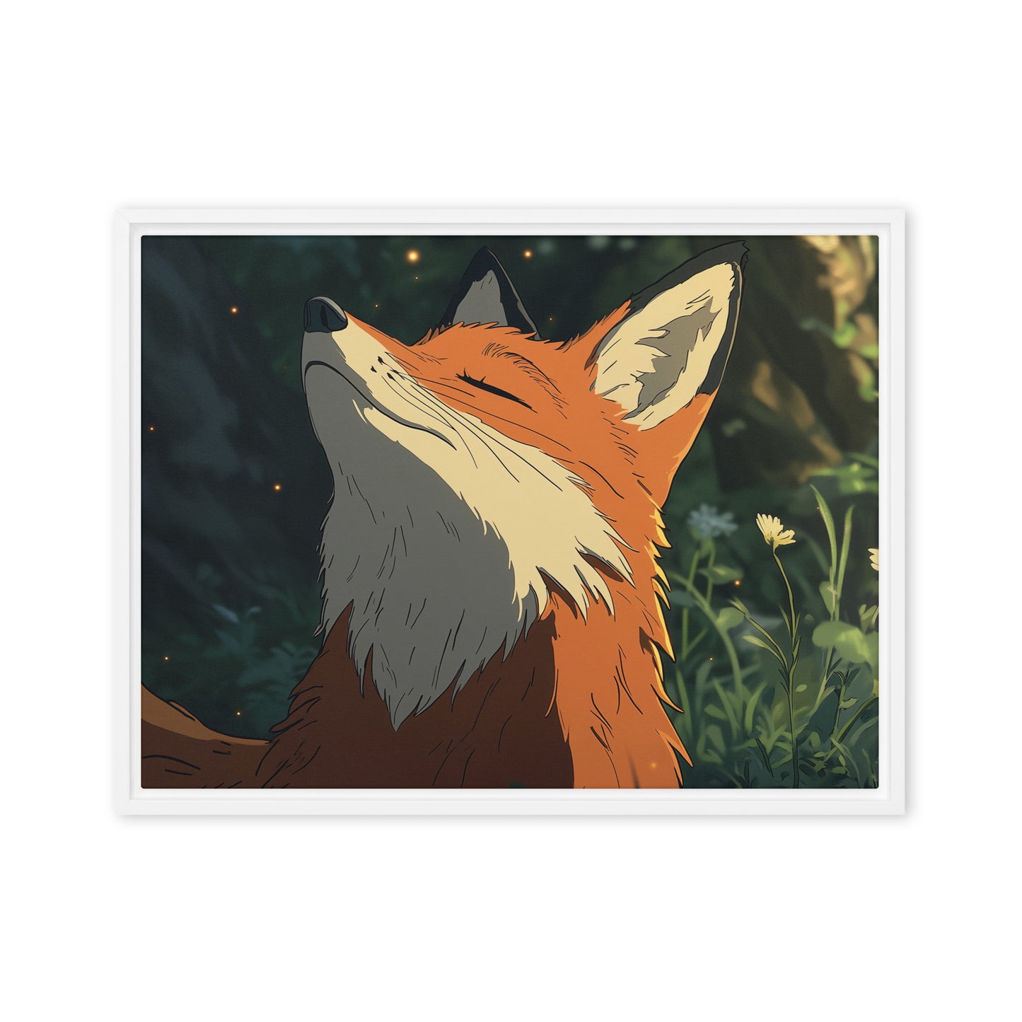 Fox 2 Framed canvas