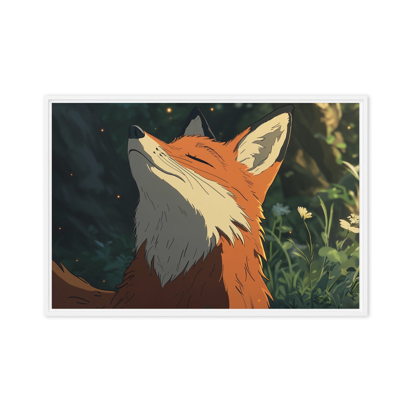 Fox 2 Framed canvas