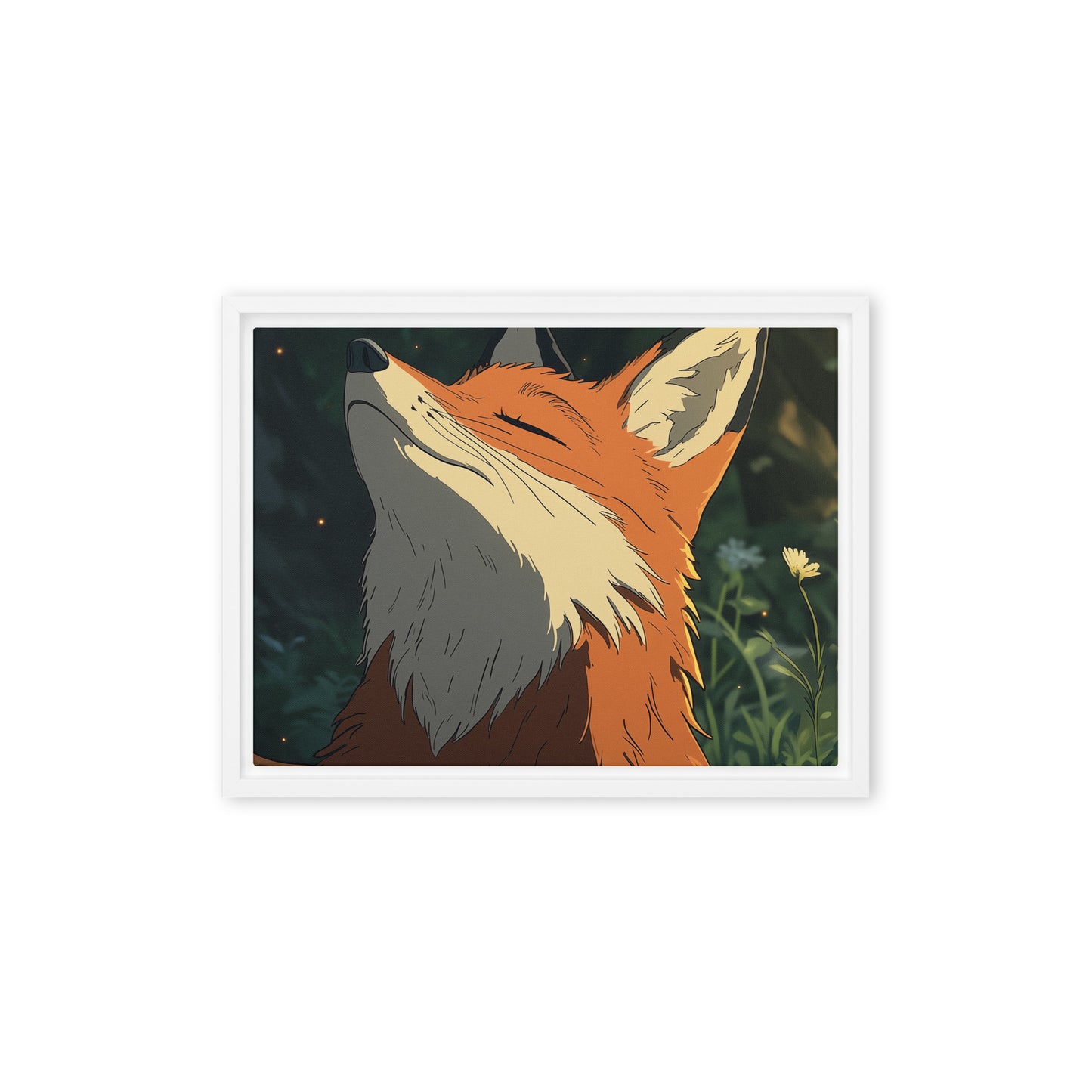 Fox 2 Framed canvas