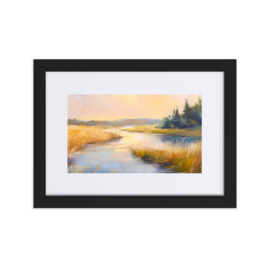 Untitled Landscape 3 matte Paper Framed Poster With Mat