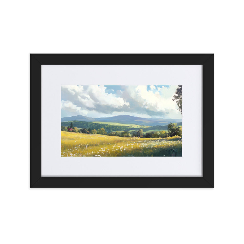 Untitled Landscape 4 Matte Paper Framed Poster With Mat