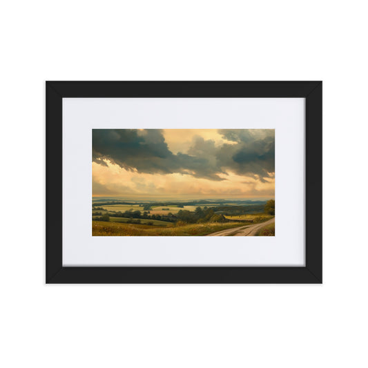 Untitled Landscape 5 Matte Paper Framed Poster With Mat