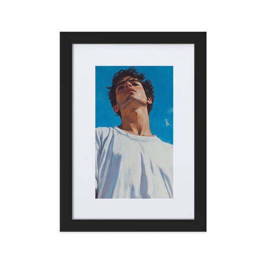 Luca Matte Paper Framed Poster With Mat