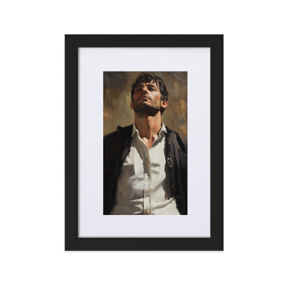 Sebastien Matte Paper Framed Poster With Mat