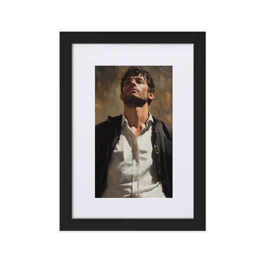 Sebastien Matte Paper Framed Poster With Mat