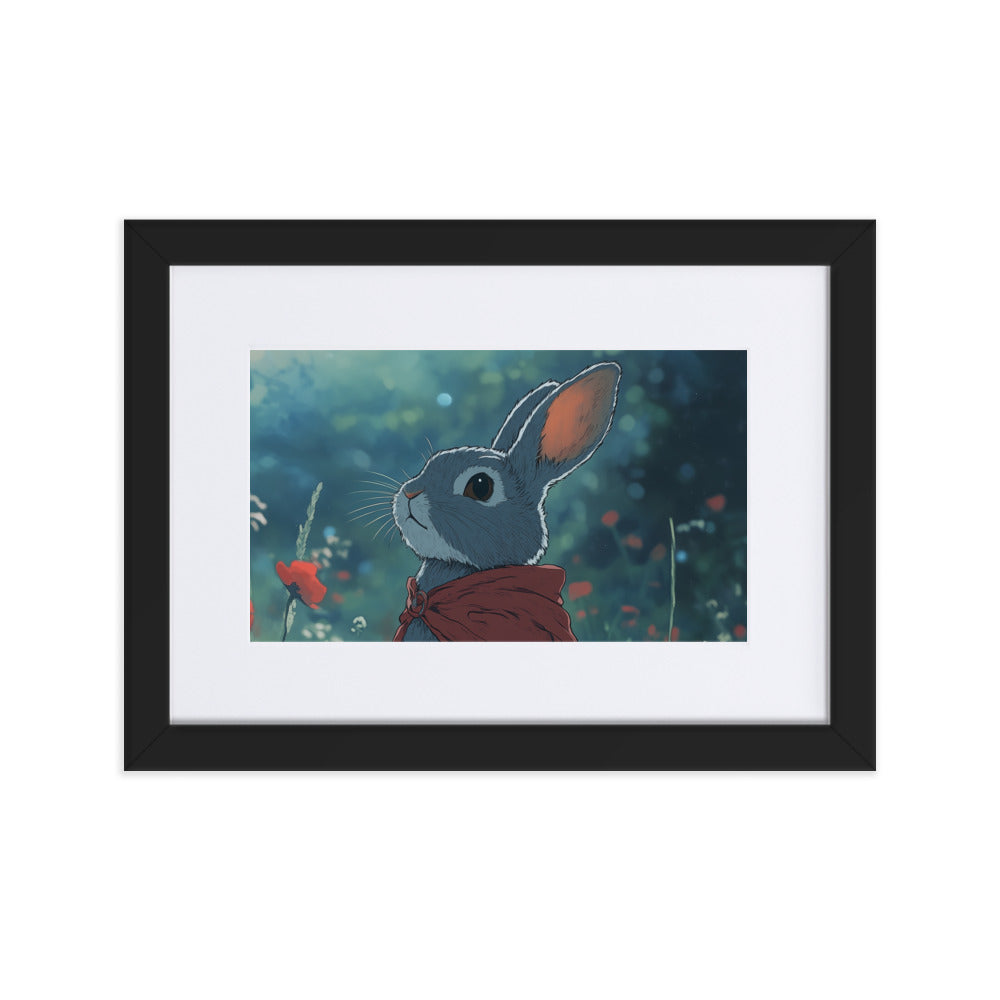 Rabbit 2 Matte Paper Framed Poster With Mat