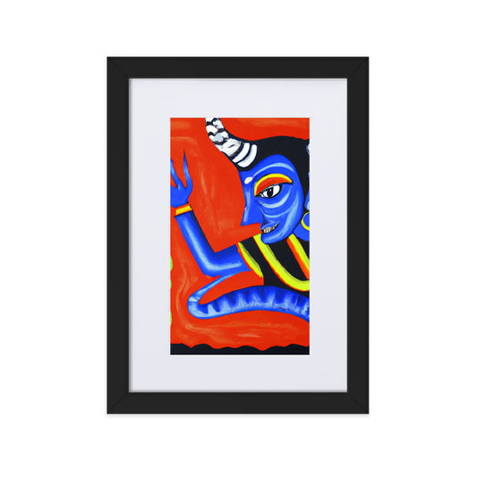 Monstruous Matte Paper Framed Poster With Mat