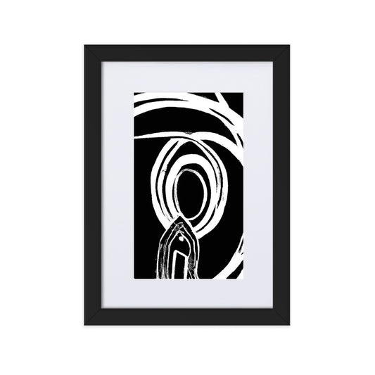 Ring Matte Paper Framed Poster With Mat