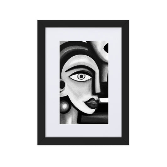 Picasso Matte Paper Framed Poster With Mat