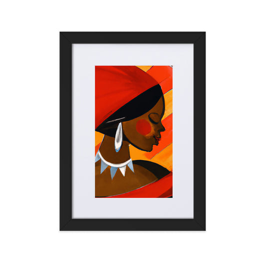 Profile Matte Paper Framed Poster With Mat