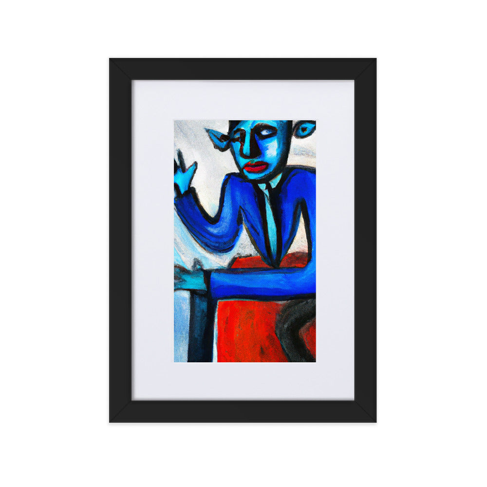 Goat Matte Paper Framed Poster With Mat