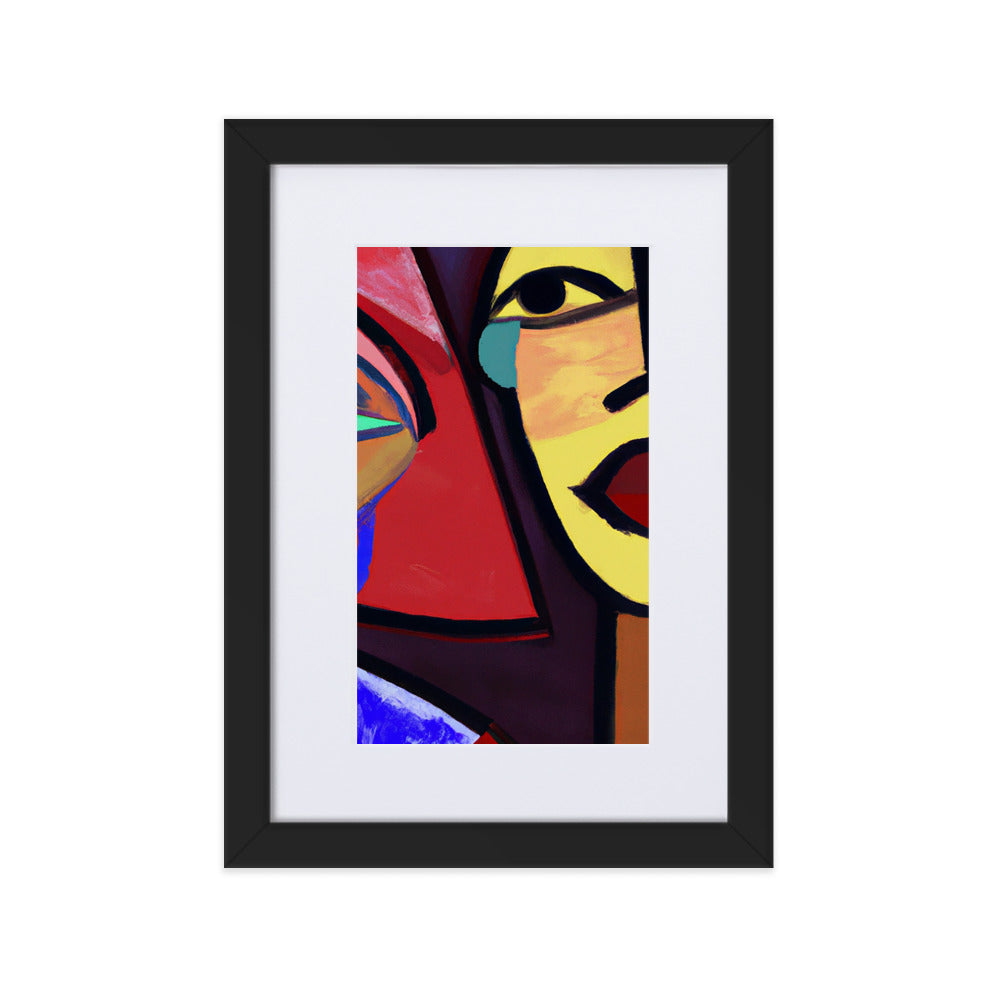 Duo Matte Paper Framed Poster With Mat