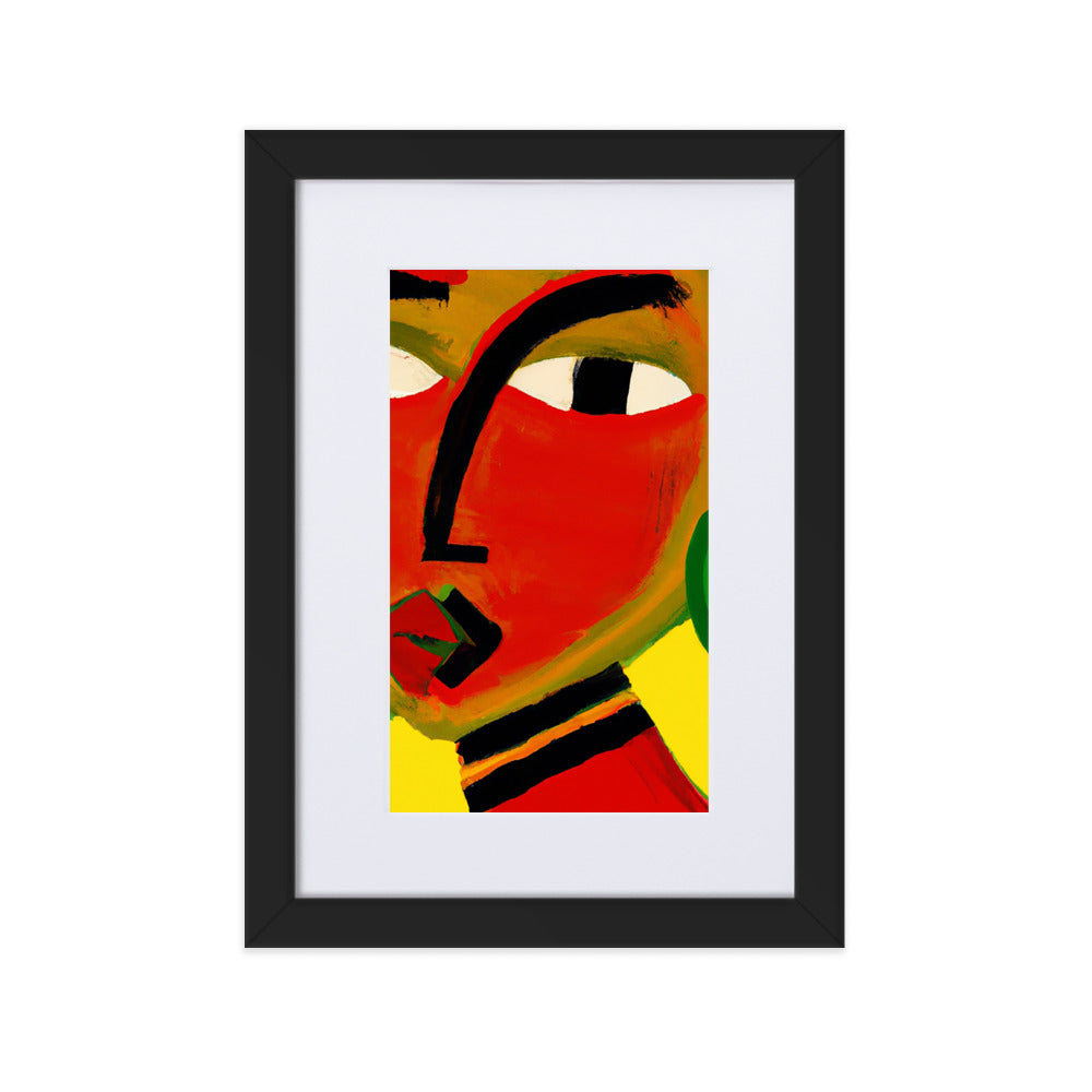 Galdem Matte Paper Framed Poster With Mat