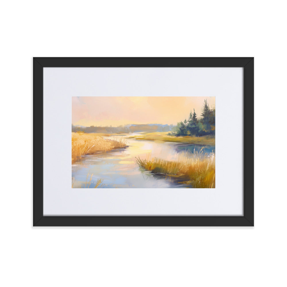 Untitled Landscape 3 matte Paper Framed Poster With Mat