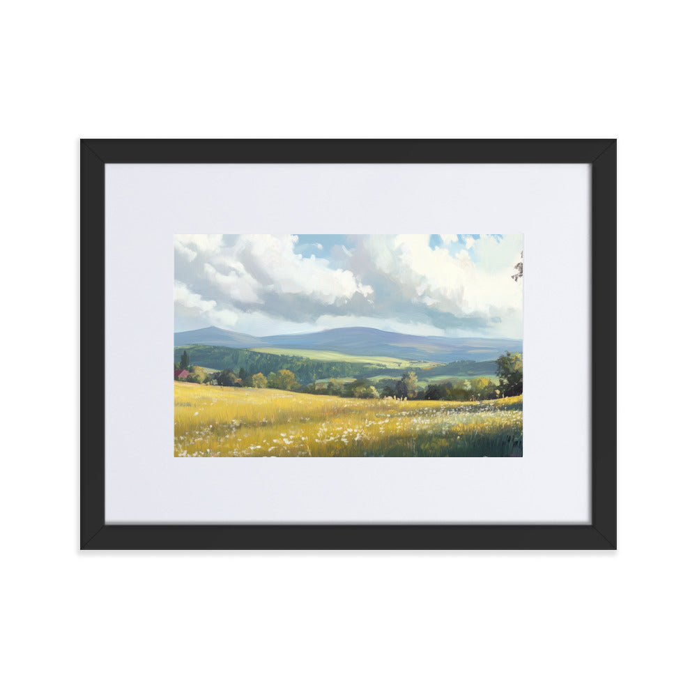 Untitled Landscape 4 Matte Paper Framed Poster With Mat