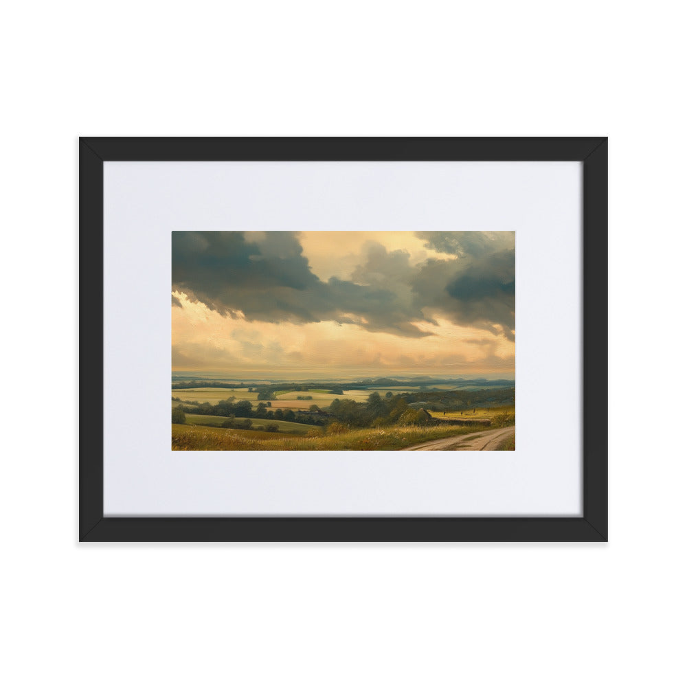 Untitled Landscape 5 Matte Paper Framed Poster With Mat