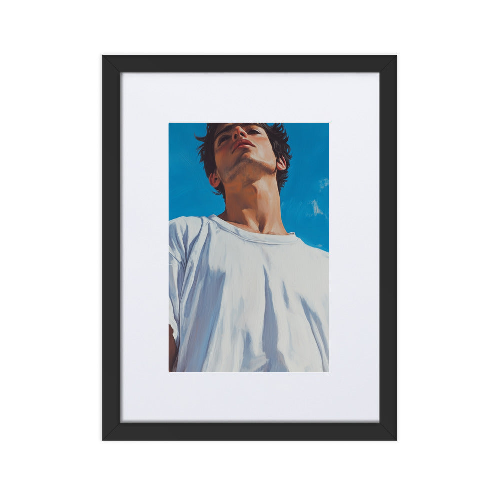 Luca Matte Paper Framed Poster With Mat