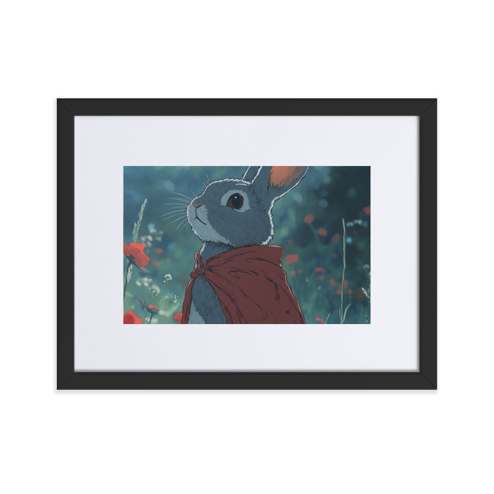 Rabbit 2 Matte Paper Framed Poster With Mat