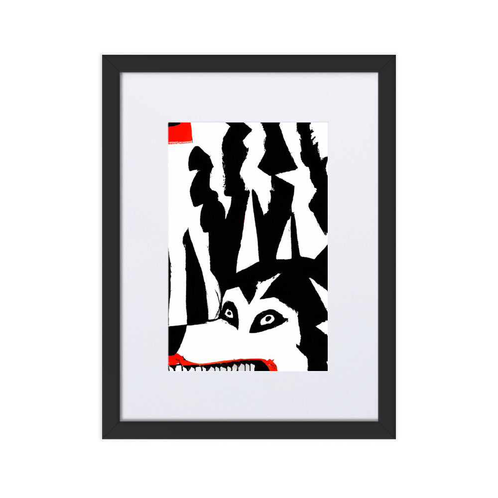 Mauling Matte Paper Framed Poster With Mat