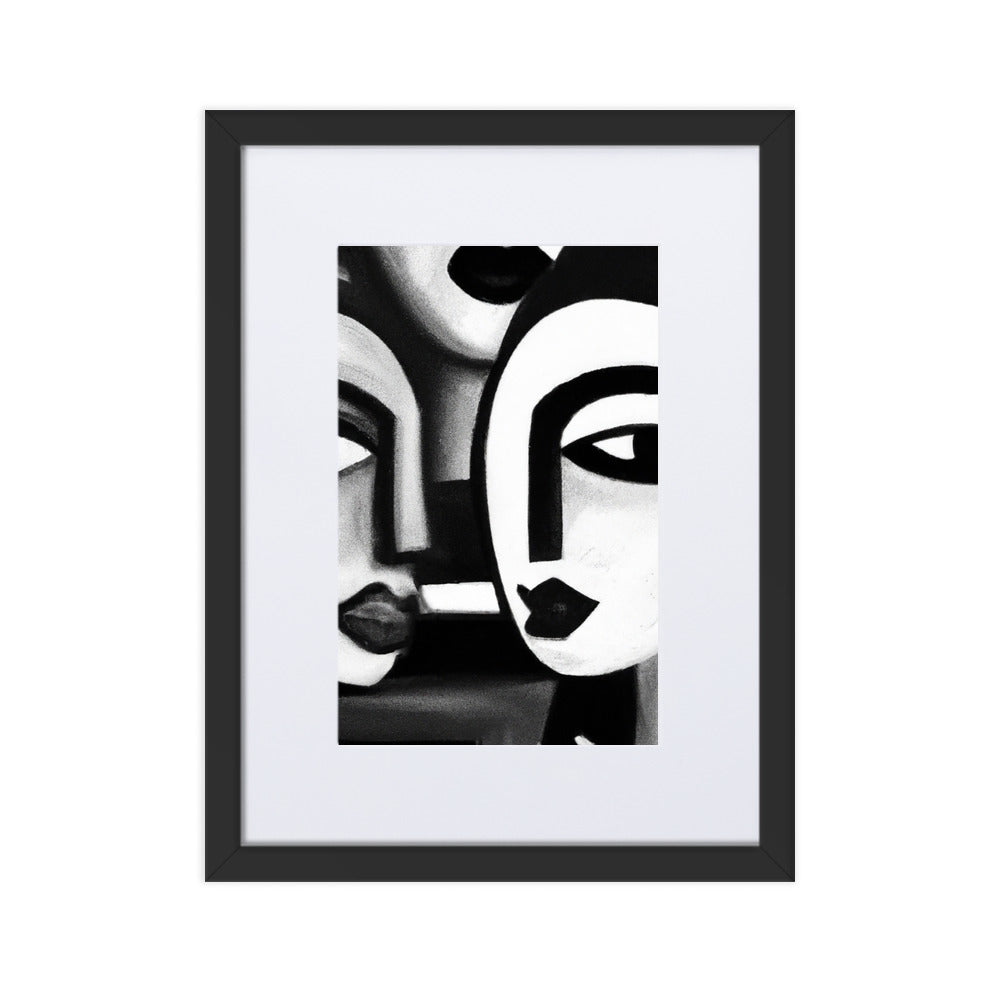 Picasso Matte Paper Framed Poster With Mat