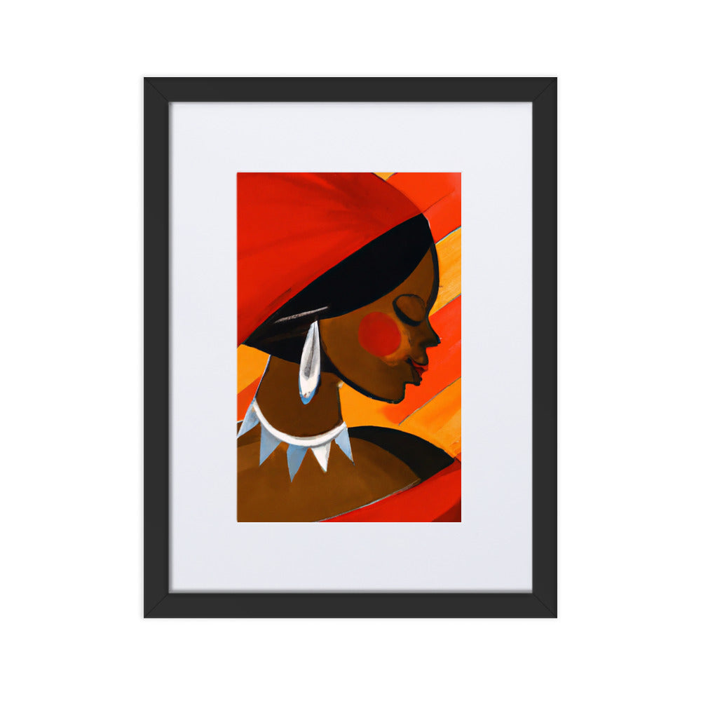 Profile Matte Paper Framed Poster With Mat