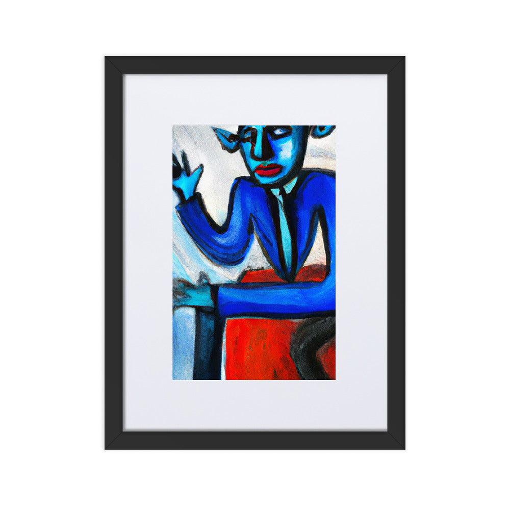 Goat Matte Paper Framed Poster With Mat