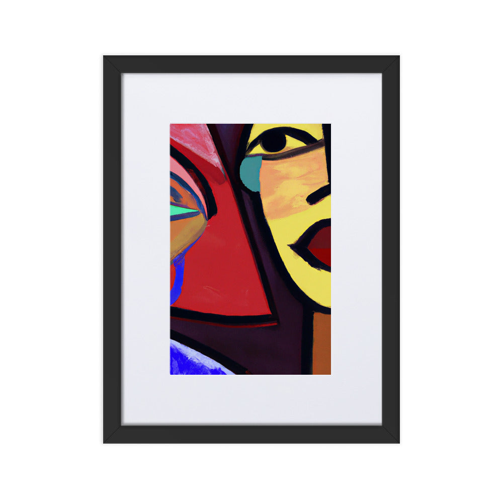 Duo Matte Paper Framed Poster With Mat