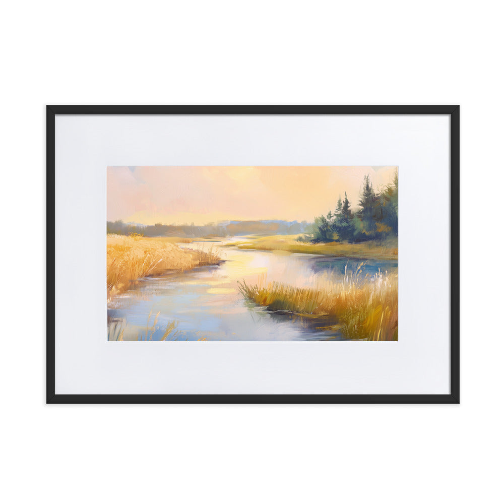 Untitled Landscape 3 matte Paper Framed Poster With Mat