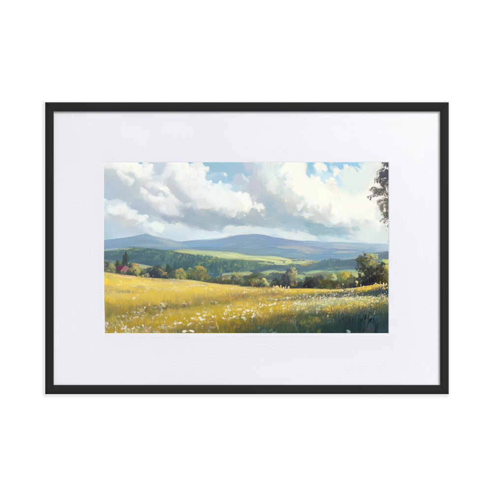 Untitled Landscape 4 Matte Paper Framed Poster With Mat