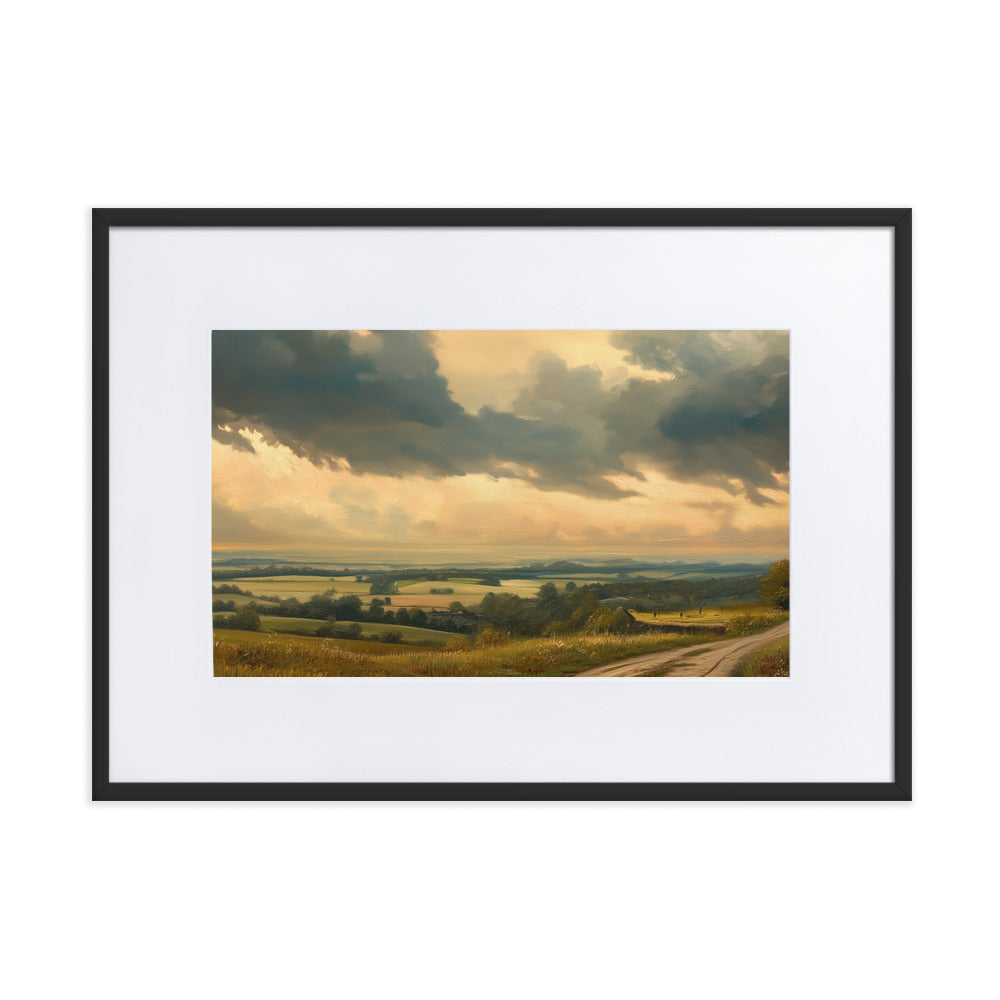 Untitled Landscape 5 Matte Paper Framed Poster With Mat