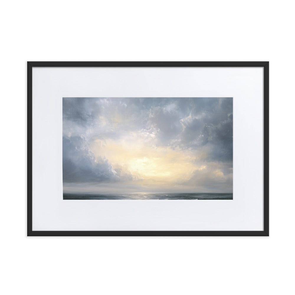 Untitled Seascape 1 Matte Paper Framed Poster With Mat