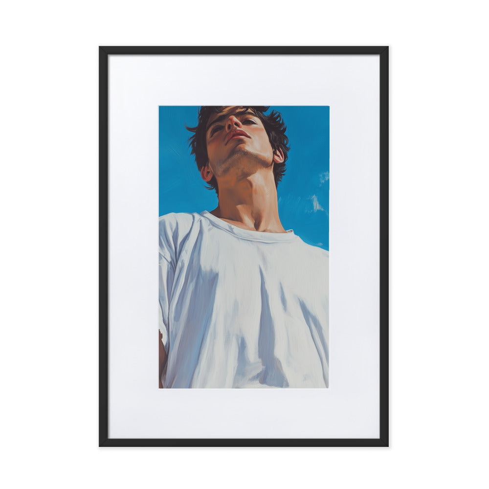 Luca Matte Paper Framed Poster With Mat