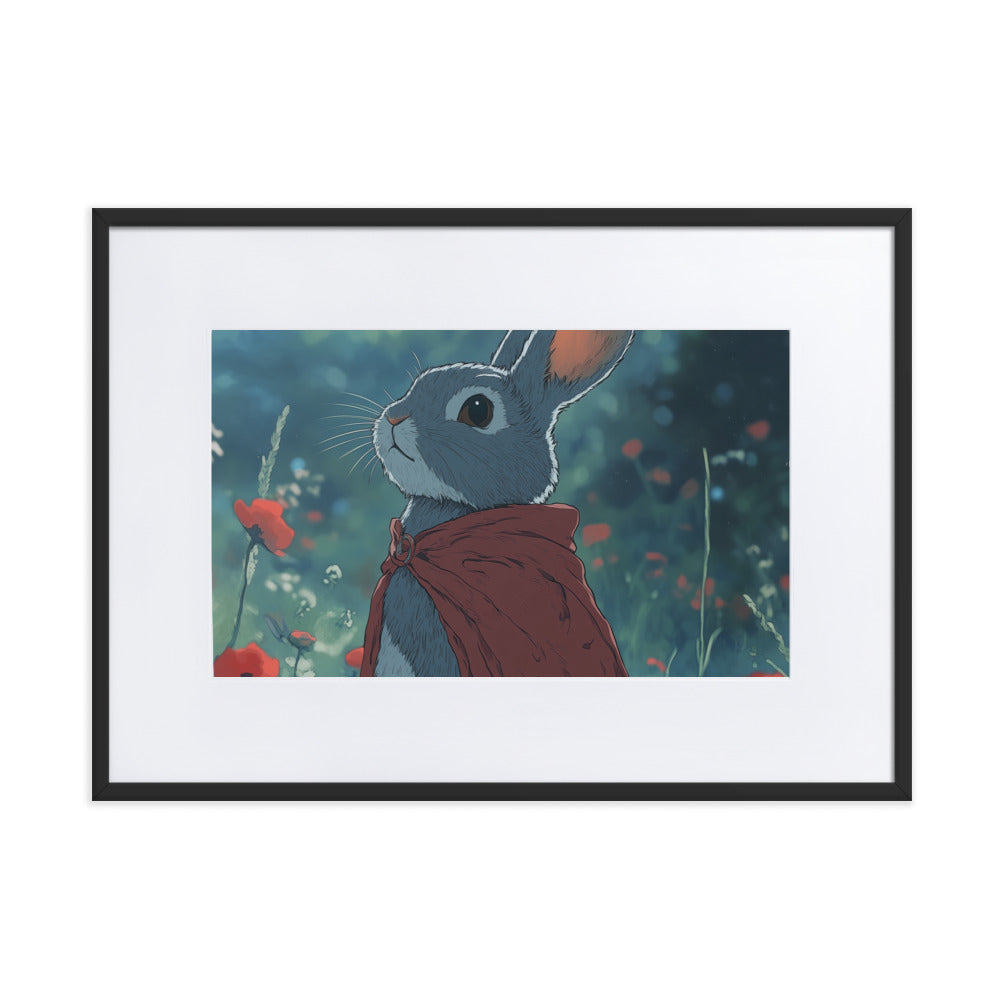 Rabbit 2 Matte Paper Framed Poster With Mat